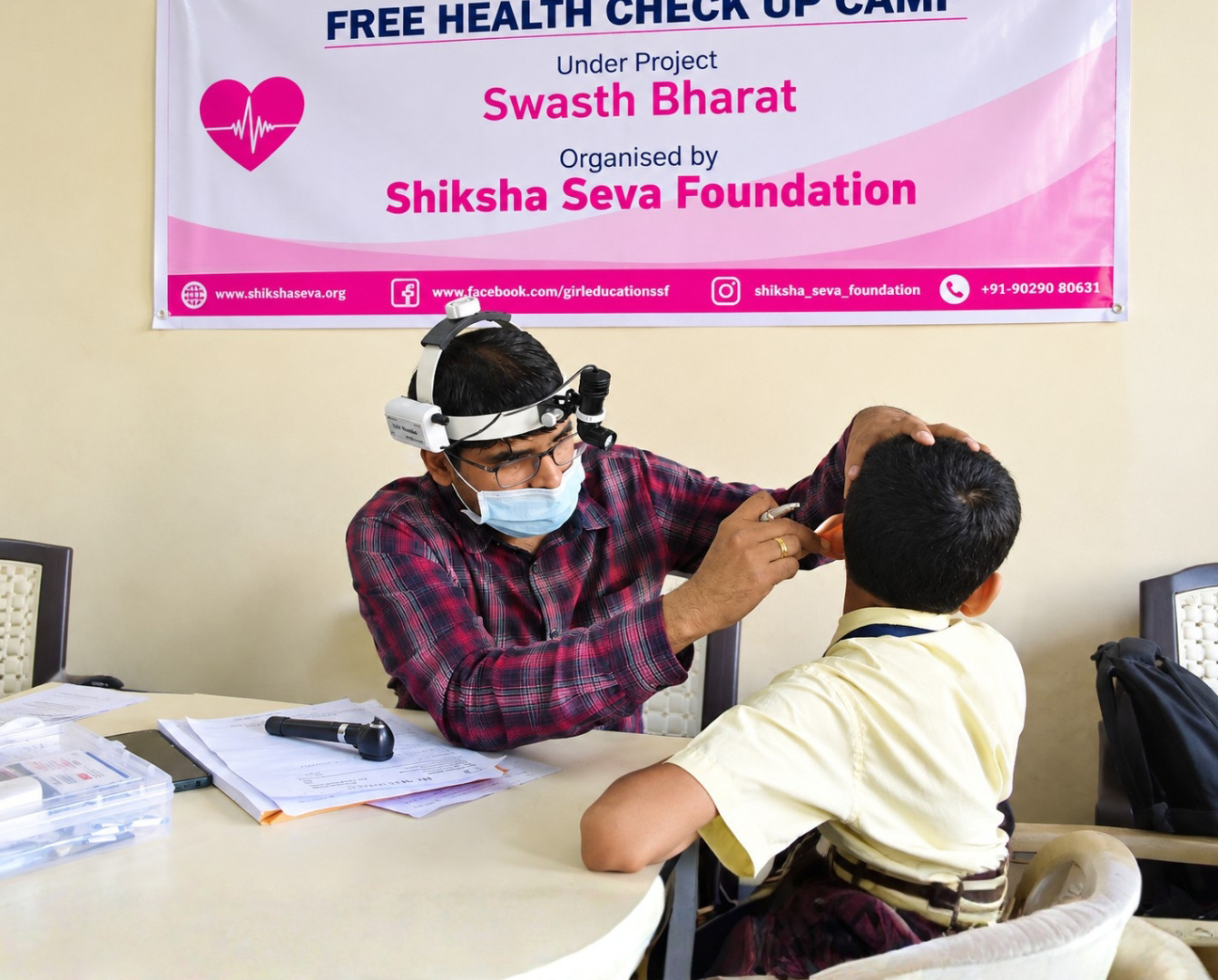A community health check-up camp